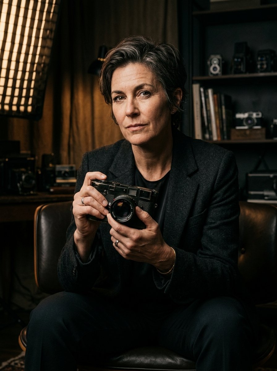 Studio portrait of photographer Sami